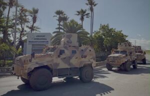 Militaires salvadoriens déployés en Haïti dans le cadre de la mission internationale de sécurité.