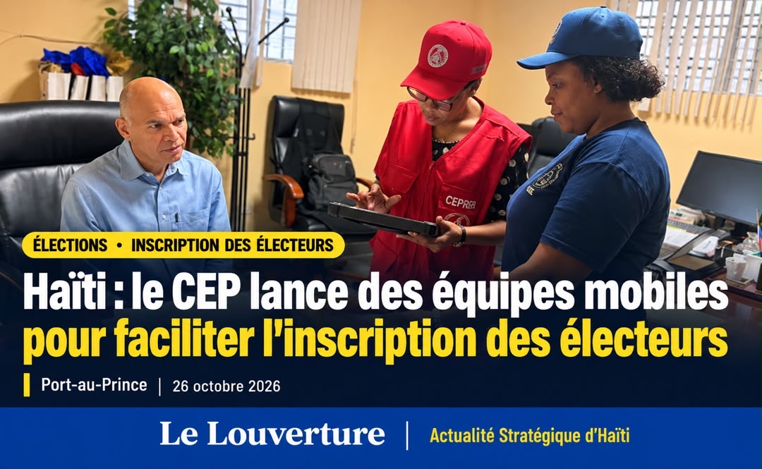 Équipes mobiles du CEP déployées pour faciliter l'inscription des électeurs.