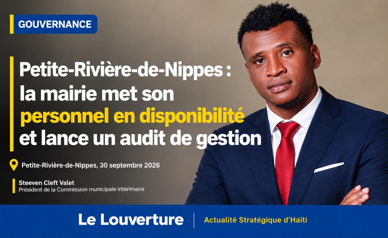 Circulaire de la Commission municipale intérimaire de Petite-Rivière-de-Nippes sur la mise en disponibilité du personnel.