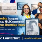 La ministre Raina Forbin lors de l'inauguration de l'Espace Lucienne Heurtelou Estimé au MAEC.