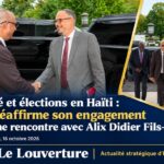 Le Premier ministre Alix Didier Fils-Aimé et le secrétaire général de l'OEA Albert R. Ramdin lors de leur rencontre.