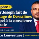 Wilner Joseph lors de son intervention sur l'héritage de Dessalines le 17 octobre 2026.