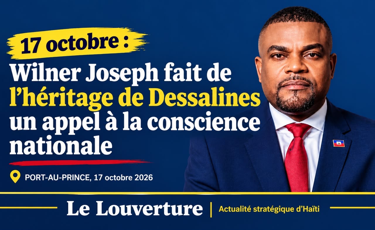 Wilner Joseph lors de son intervention sur l'héritage de Dessalines le 17 octobre 2026.