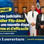 Le Premier ministre Alix Didier Fils-Aimé à la Cour de Cassation pour l'ouverture de l'année judiciaire 2026-2027.